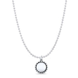 Round Disc Pendant Necklace