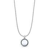 Round Disc Pendant Necklace