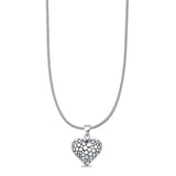 Bubble Heart Pendant Necklace