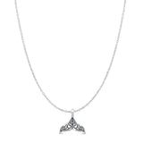 Whale Tail Pendant Necklace