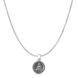 Buddha Pendant Oxidized Box Chain Necklace 925 Sterling Silver