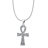  Ankh Cross Pendant Necklace