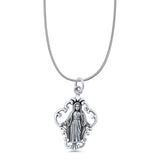  Virgin Mary Pendant Necklace