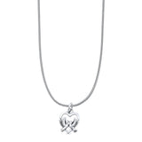  Love Birds Heart Pendant Necklace