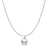  Love Birds Heart Pendant Necklace