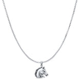  Horse Head Pendant Necklace