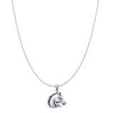  Horse Head Pendant Necklace