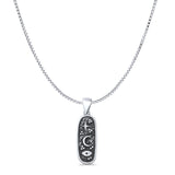  Moon Star Evil Eye Pendant Necklace