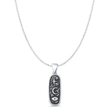  Moon Star Evil Eye Pendant Necklace