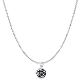  Rose Flower Pendant Necklace