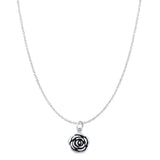  Rose Flower Pendant Necklace