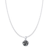  Rose Flower Pendant Necklace