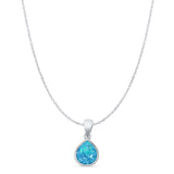 Pear Lab Opal Solitaire Pendant Necklace