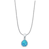 Pear Lab Opal Solitaire Pendant Necklace