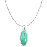 Oxidized Solitaire Pendant 