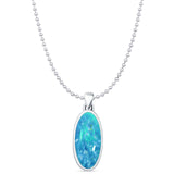 Oxidized Solitaire Pendant 