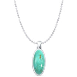Oxidized Solitaire Pendant 