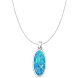 Oxidized Solitaire Pendant 