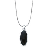 Oxidized Solitaire Pendant 