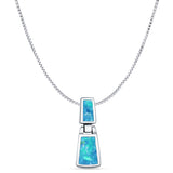 Oxidized Drop Dangle Pendant 
