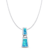 Oxidized Drop Dangle Pendant 