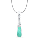 Oxidized Filigree Pendant 