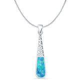 Oxidized Filigree Pendant 