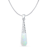 Oxidized Filigree Pendant 
