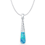 Oxidized Filigree Pendant 