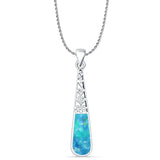 Oxidized Filigree Pendant 