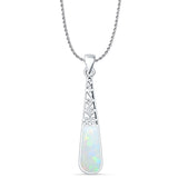 Oxidized Filigree Pendant 
