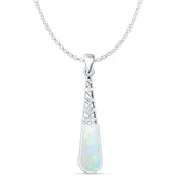 Oxidized Filigree Pendant 