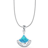  Greek Key Pendant 