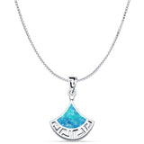  Greek Key Pendant 
