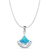  Greek Key Pendant 