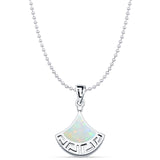  Greek Key Pendant 