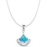  Greek Key Pendant 