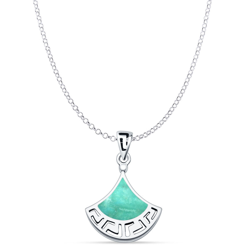  Greek Key Pendant 