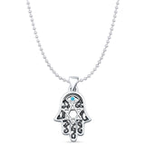  Hamsa & Star Of David Pendant 