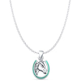  Horse & Horseshoe Pendant 