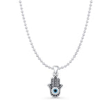 Hand Of Hamsa & Evil Eye Pendant
