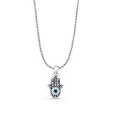 Hand Of Hamsa & Evil Eye Pendant