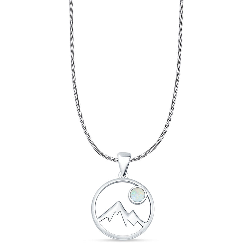  Mountains & Moon Pendant 