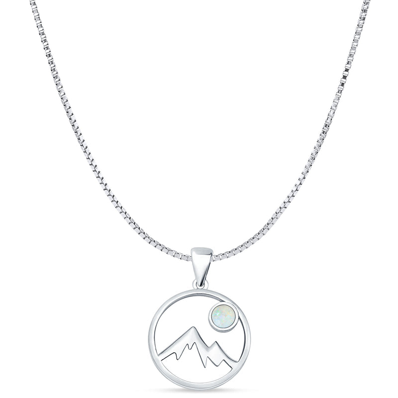  Mountains & Moon Pendant 
