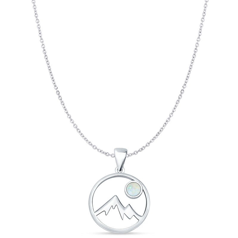  Mountains & Moon Pendant 