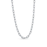 Link Chain Classic Twisted Rope Paperclip Chain Necklace 925 Sterling Silver