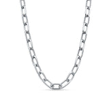 Link Chain Classic Twisted Rope Paperclip Chain Necklace 925 Sterling Silver