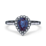 Art Deco Teardrop Pear Ring