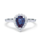 Art Deco Teardrop Pear Ring