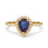 Art Deco Teardrop Pear Ring